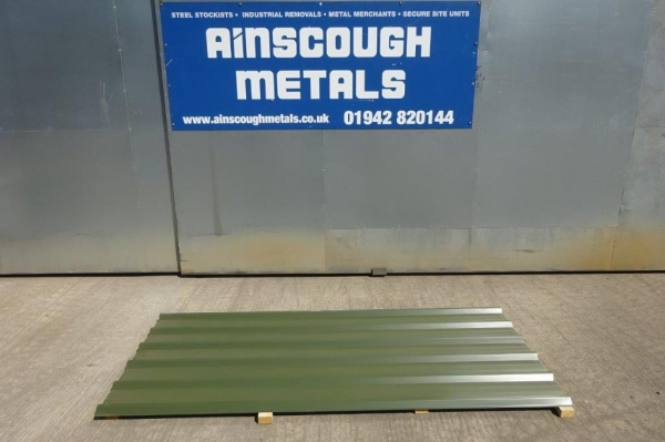 New 20 Ft X 1 000 Mtr Dark Green Polymer Coated Box Profile Roofing Sheets From Ainscough Metals