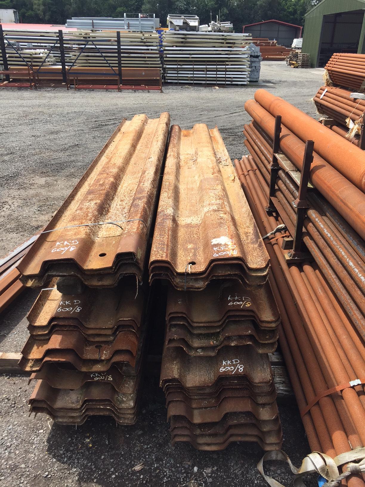 Used Lapped Trench Sheet Piles Steel Piling Lapped Piles Steel Shoring Pil eBay